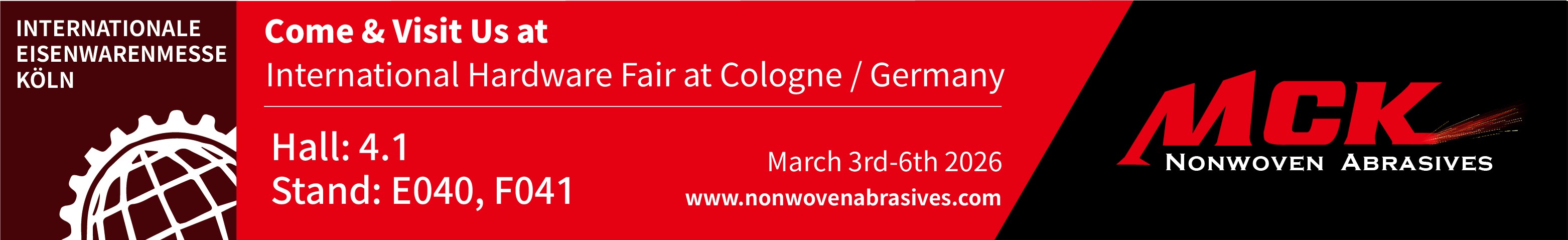 Announcement: Meet Us at the 2026 Cologne International Hardware Fair